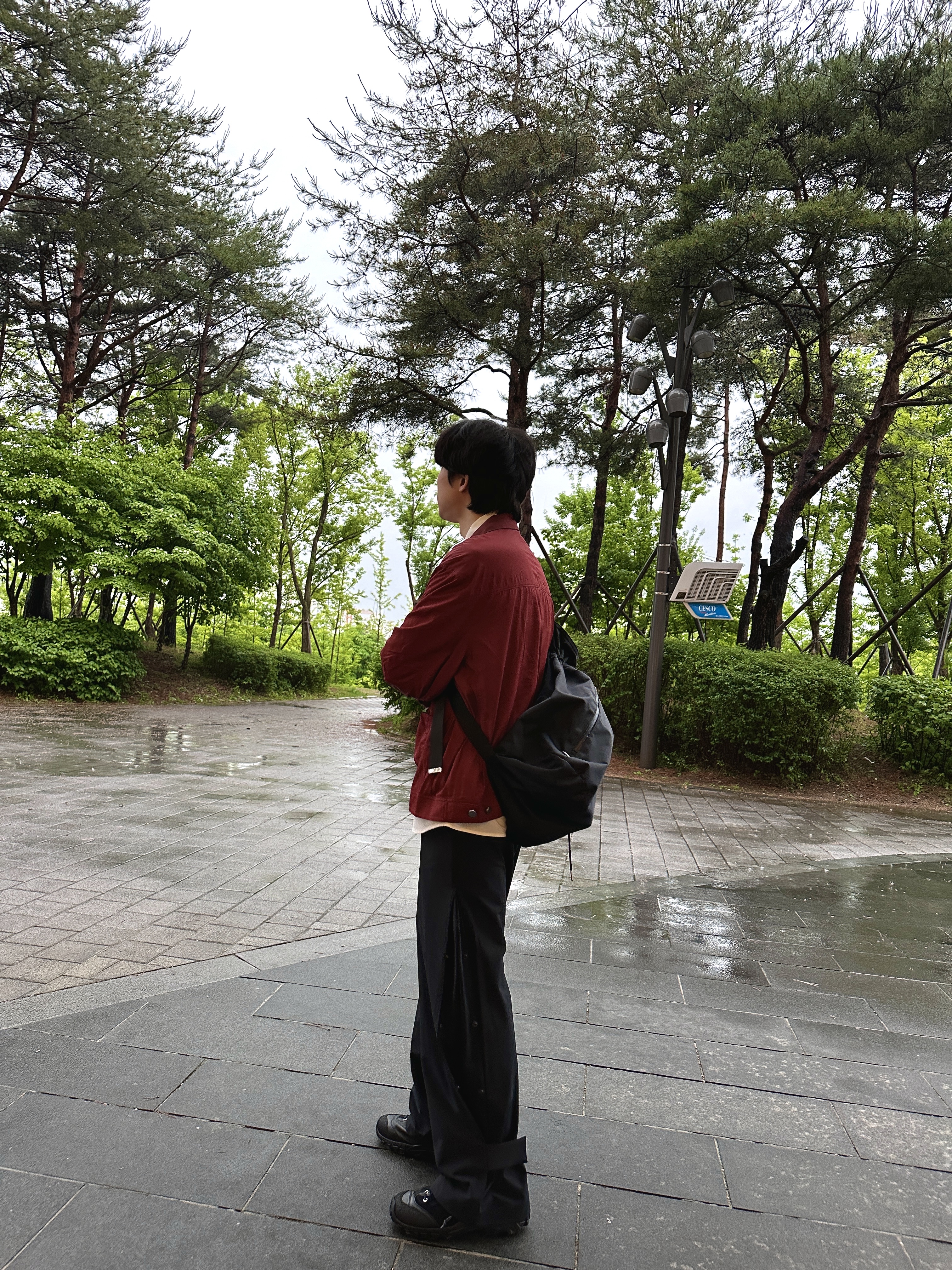 Nonnod Flexible Pants Black, Our Legacy Gabe Stealth Black Leather 착용 스타일 - 3