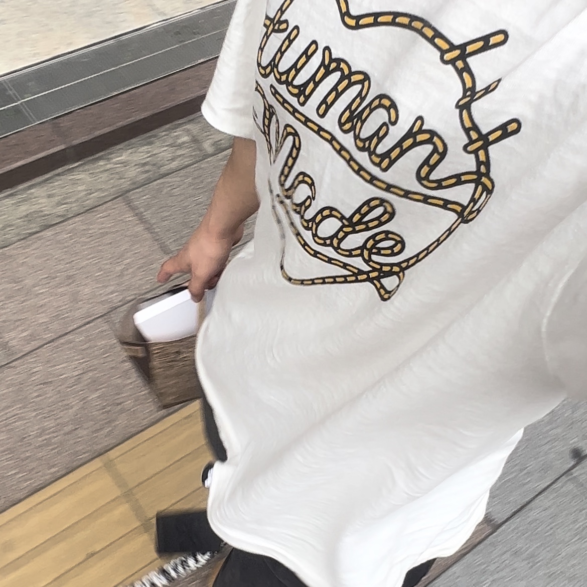 Human Made Graphic T-Shirt #01 White, Human Made Heart Keyring Red 착용 스타일 - 2