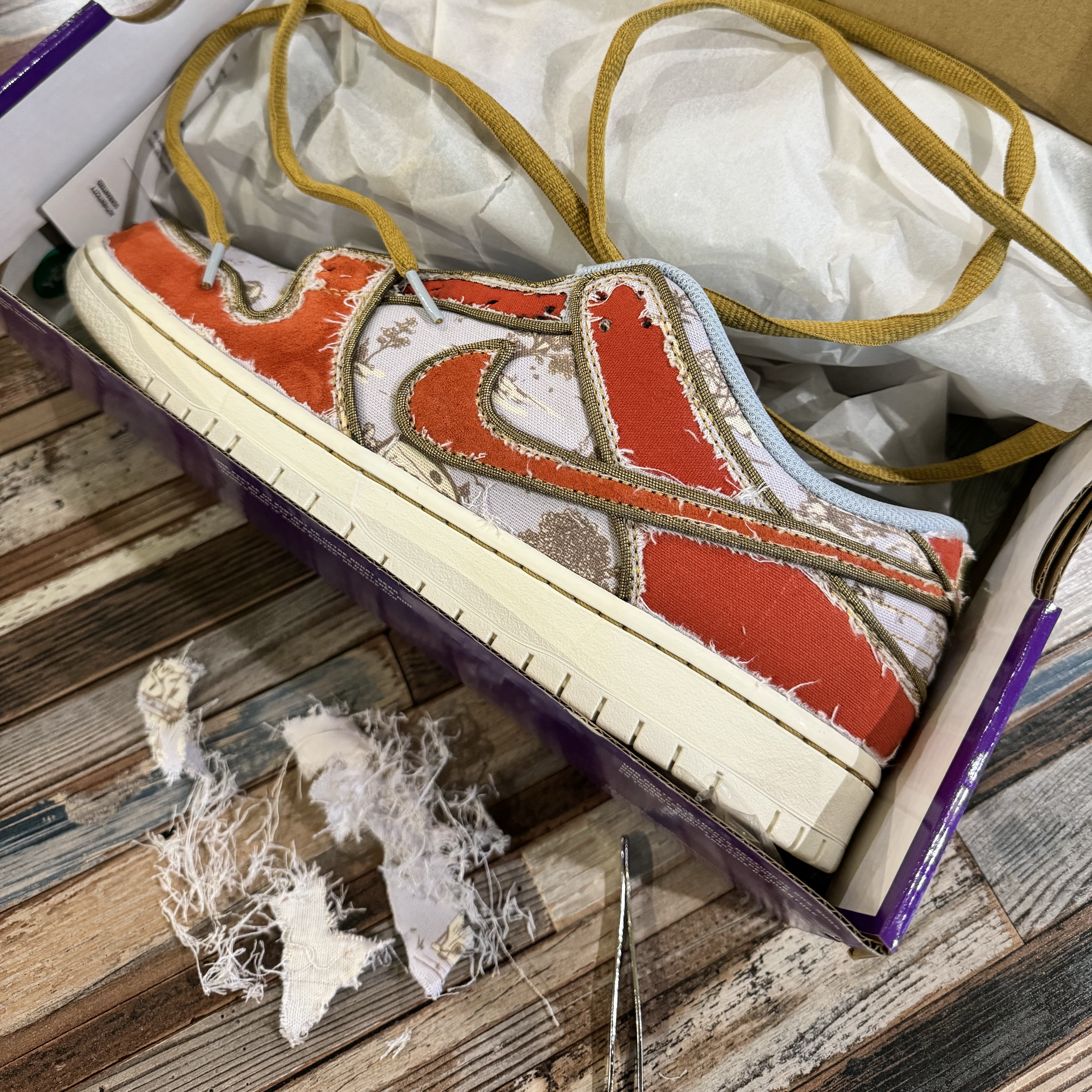 Nike SB Dunk Low Pro Premium Toile 착용 스타일 - 2