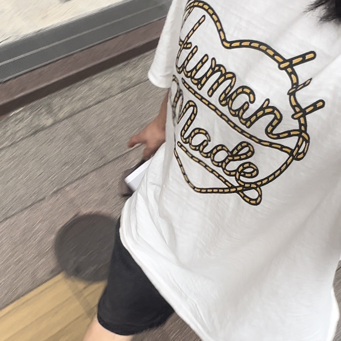 Human Made Graphic T-Shirt #01 White, Human Made Heart Keyring Red 착용 스타일 - 1