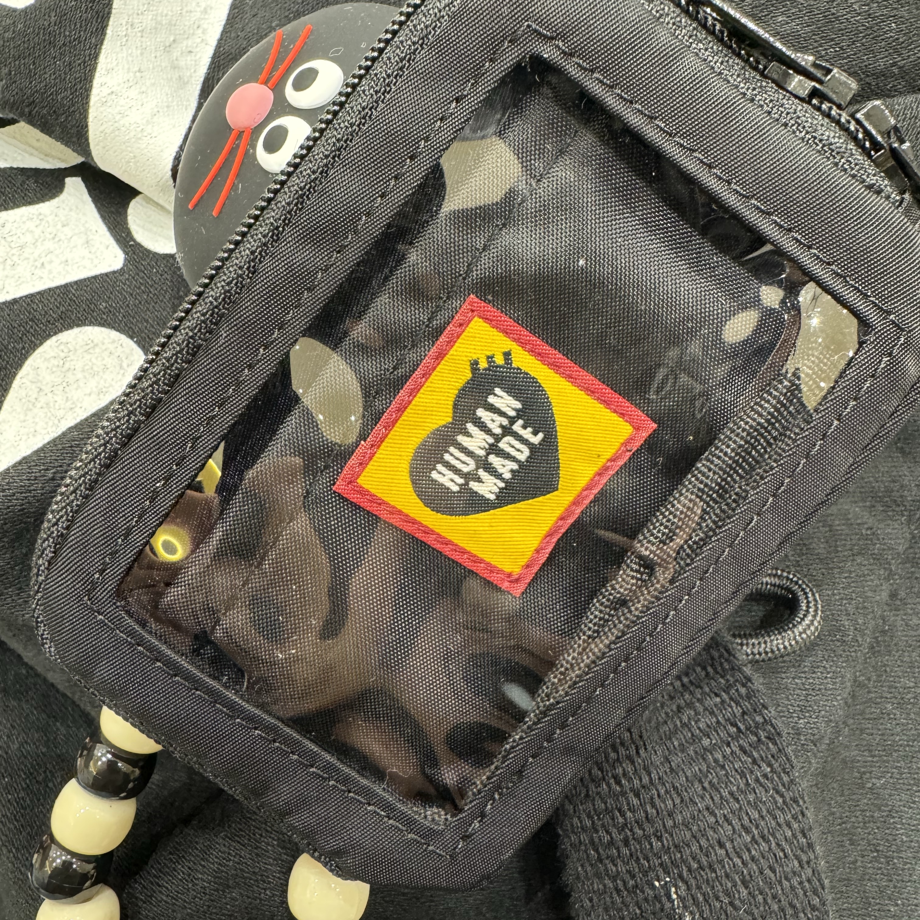 Human Made Military Card Case Black 착용 스타일 - 4
