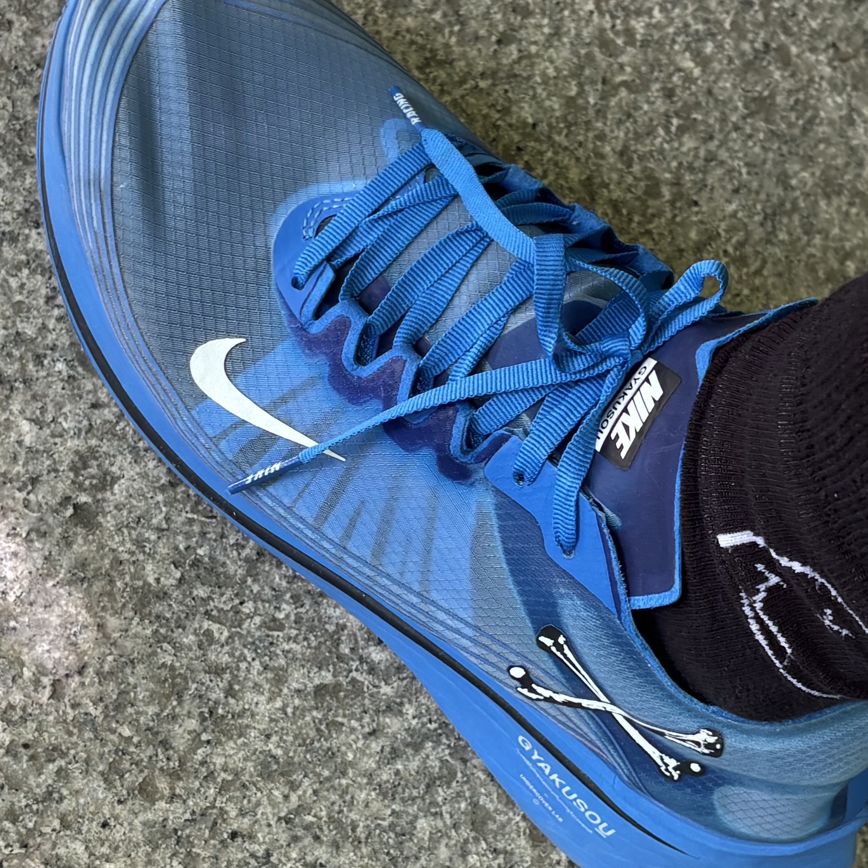 Nike x Undercover Gyakusou Zoom Fly Blue 착용 스타일