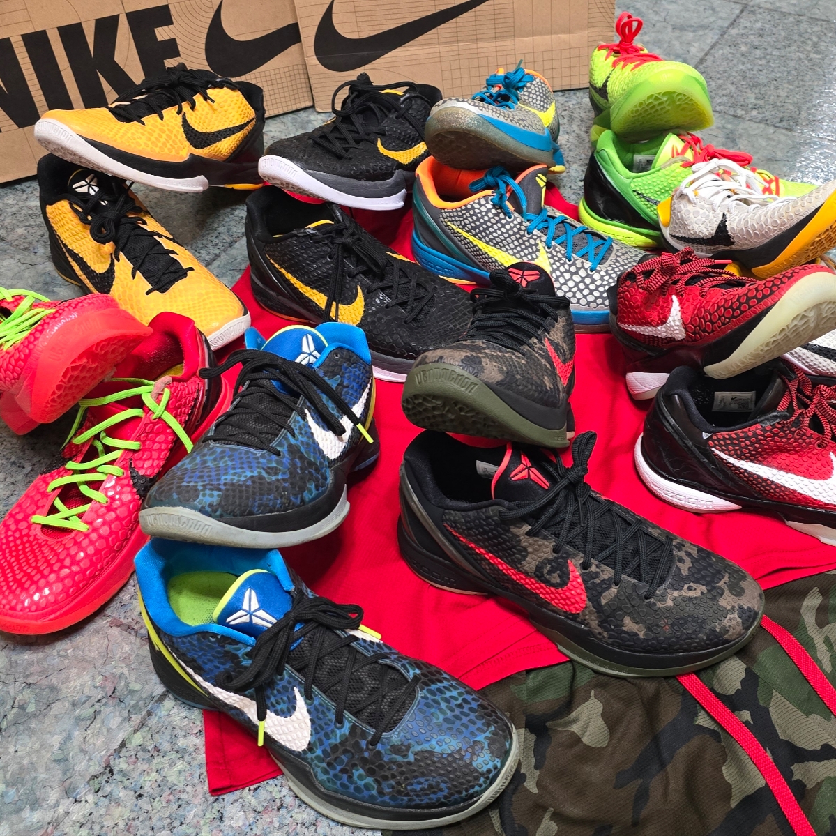 Nike Kobe 6 Protro Italian Camo, Nike Kobe 6 Protro Reverse 착용 스타일 - 3