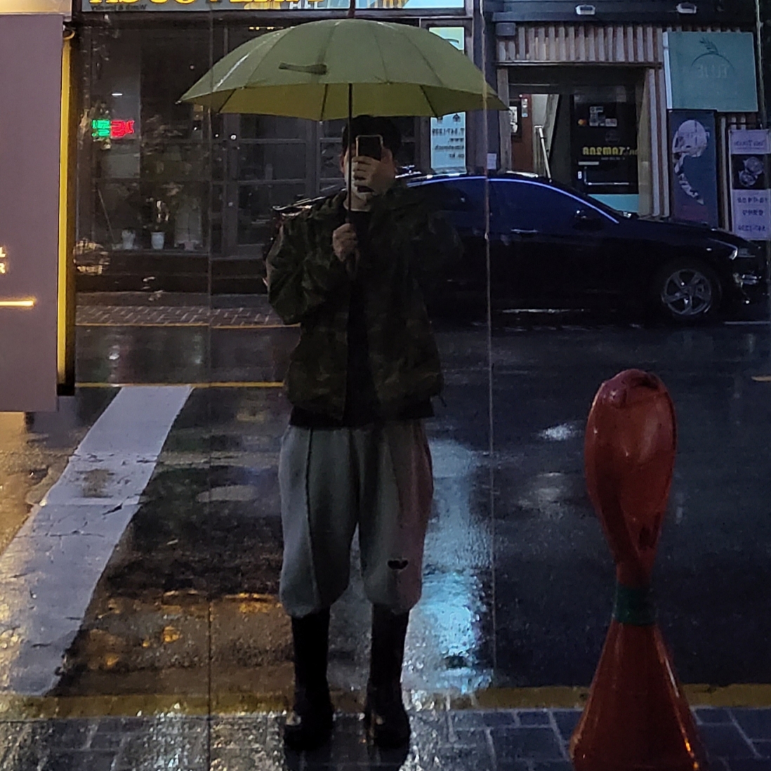 Stussy Stock Seoul LS T-Shirt Black, Nonnod Zip Jacket Camo 착용 스타일 - 1