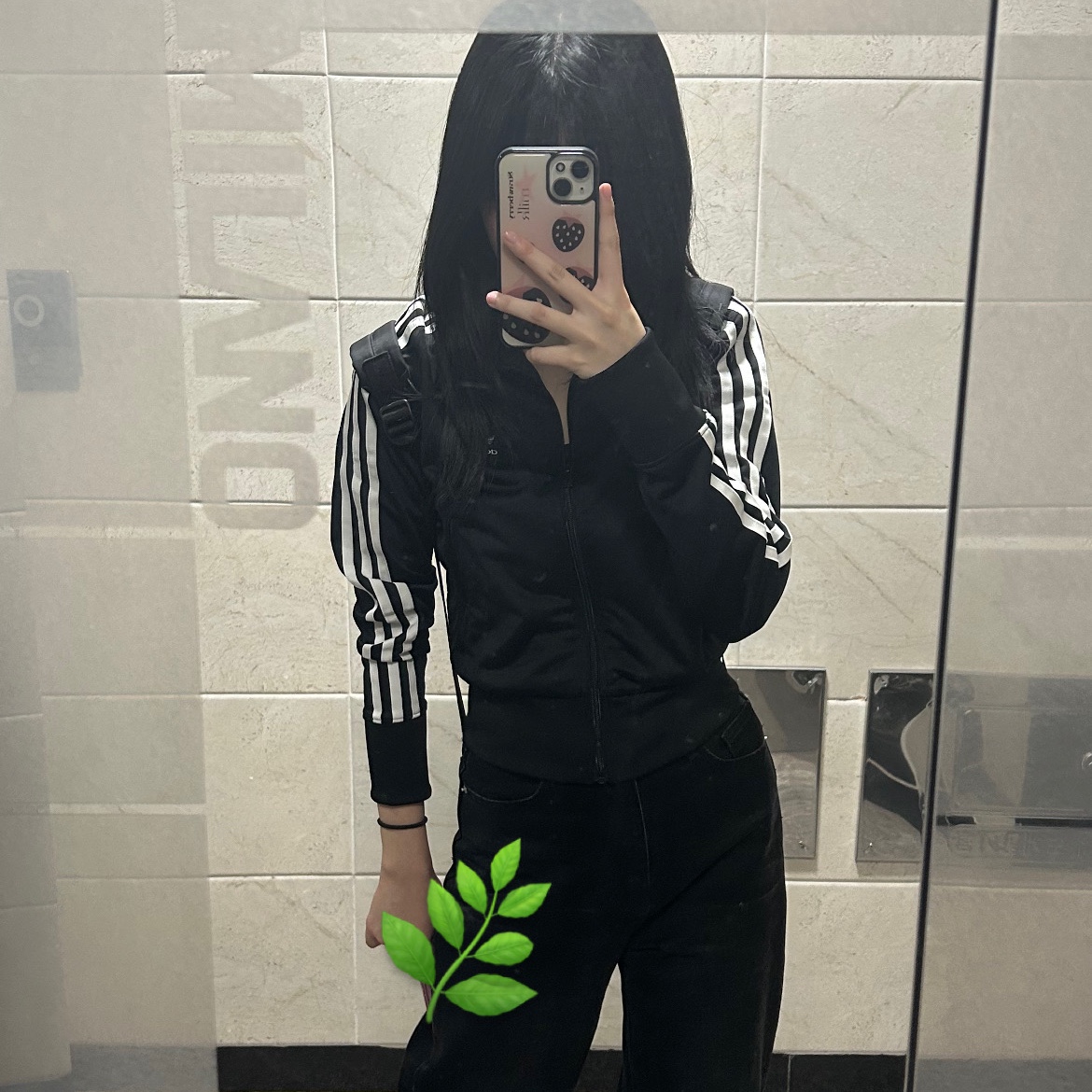 (W) Adidas Adicolor Classic Firebird Track Top Black - KR Sizing 착용 스타일