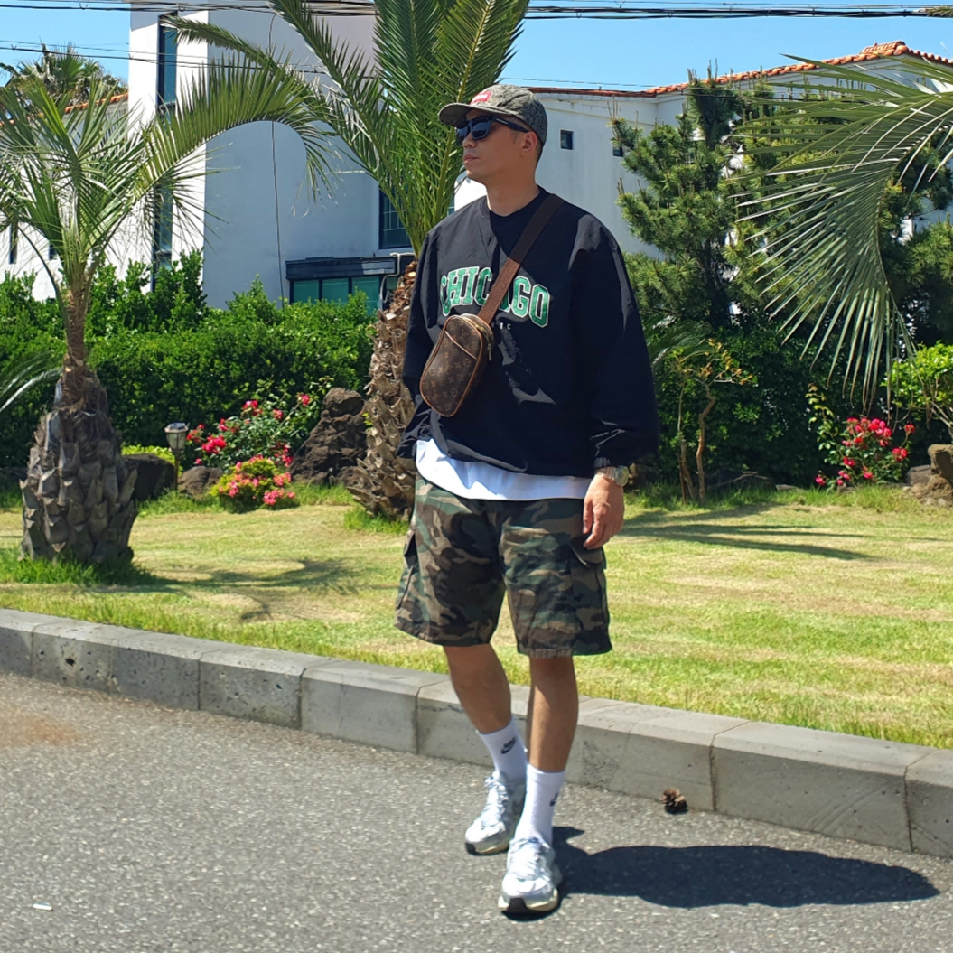 Supreme Washed Chino Twill Camp Cap Snake - 24SS, Nike V2K Run Summit White Metallic Silver 착용 스타일 - 3