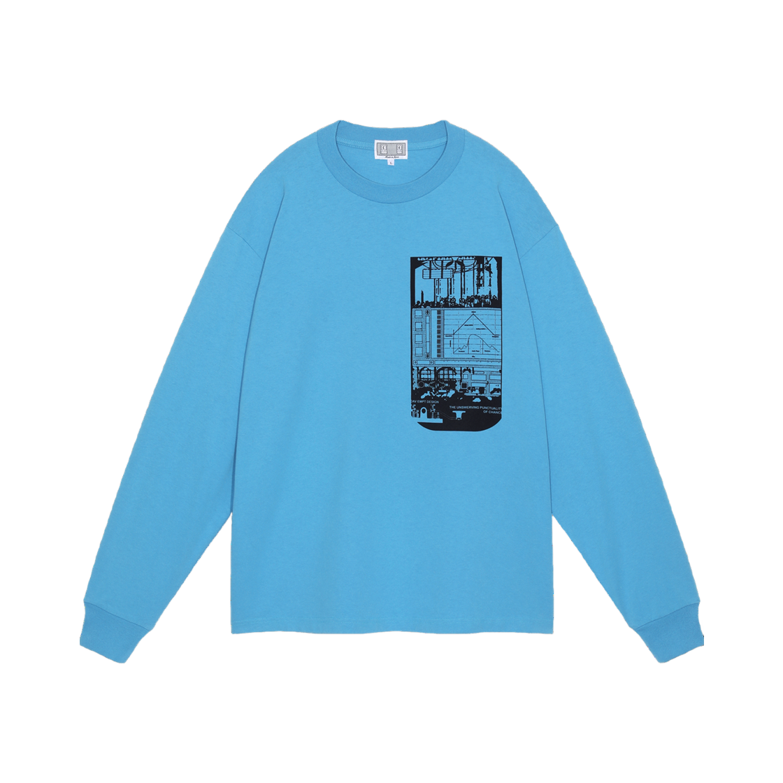 Cav Empt MD Sequence and Events Long Sleeve T-Shirt Blue - 24SS 상세 이미지 1