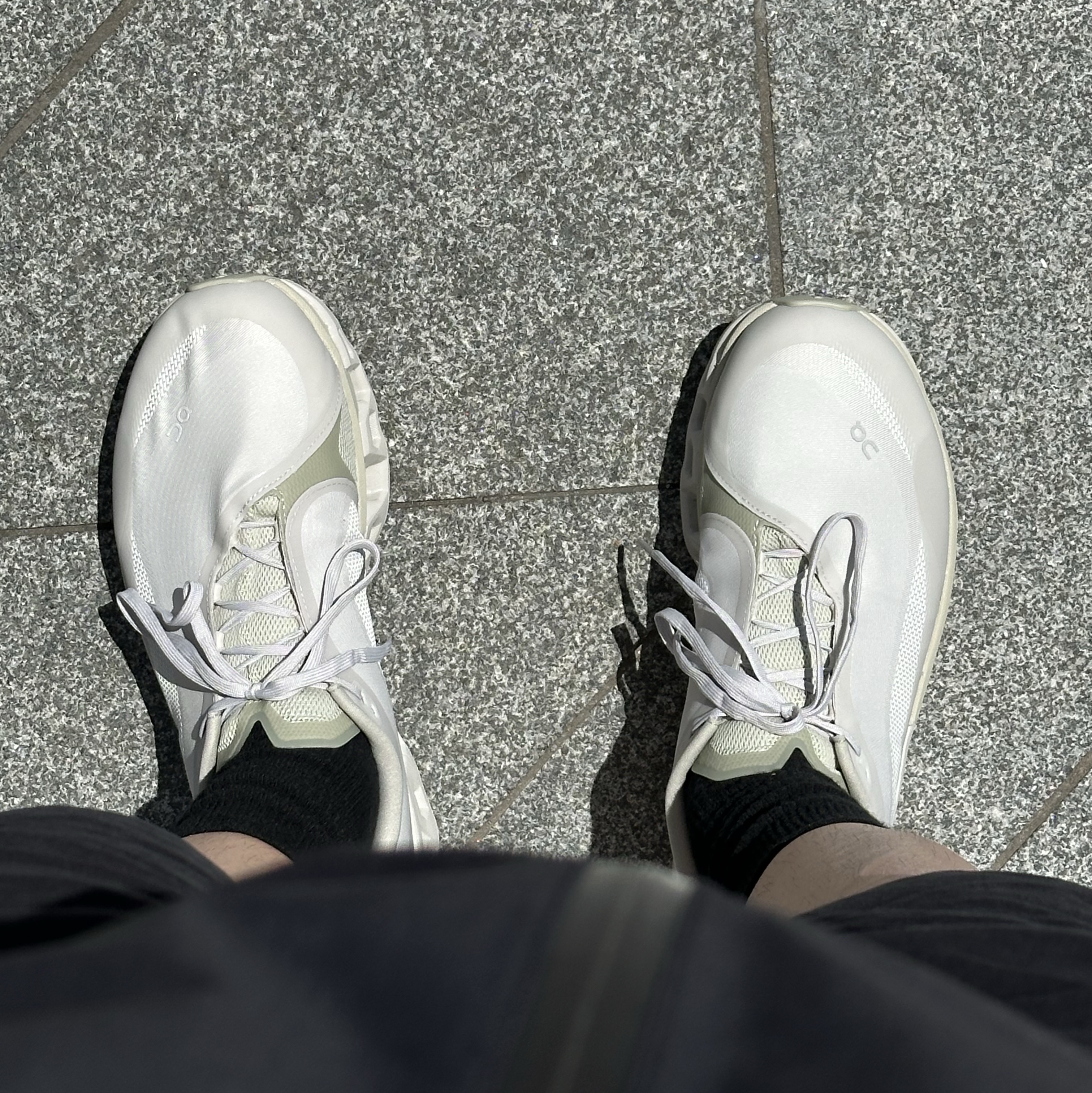 On Running x Post Archive Faction (Paf) Cloudmonster 2 Moondust Chalk 착용 스타일