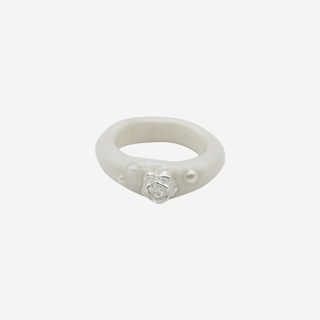 엔프프 로즈 솔리테르 링 화이트(Nff Rose Solitaire Ring White) - 2