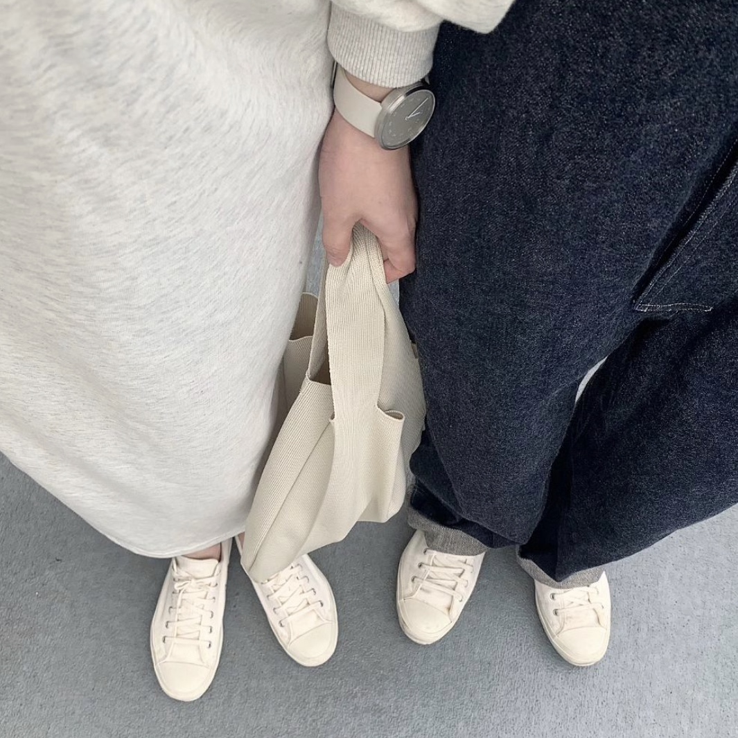 Moonstar Fine Vulcanized Gym Classic White 착용 스타일