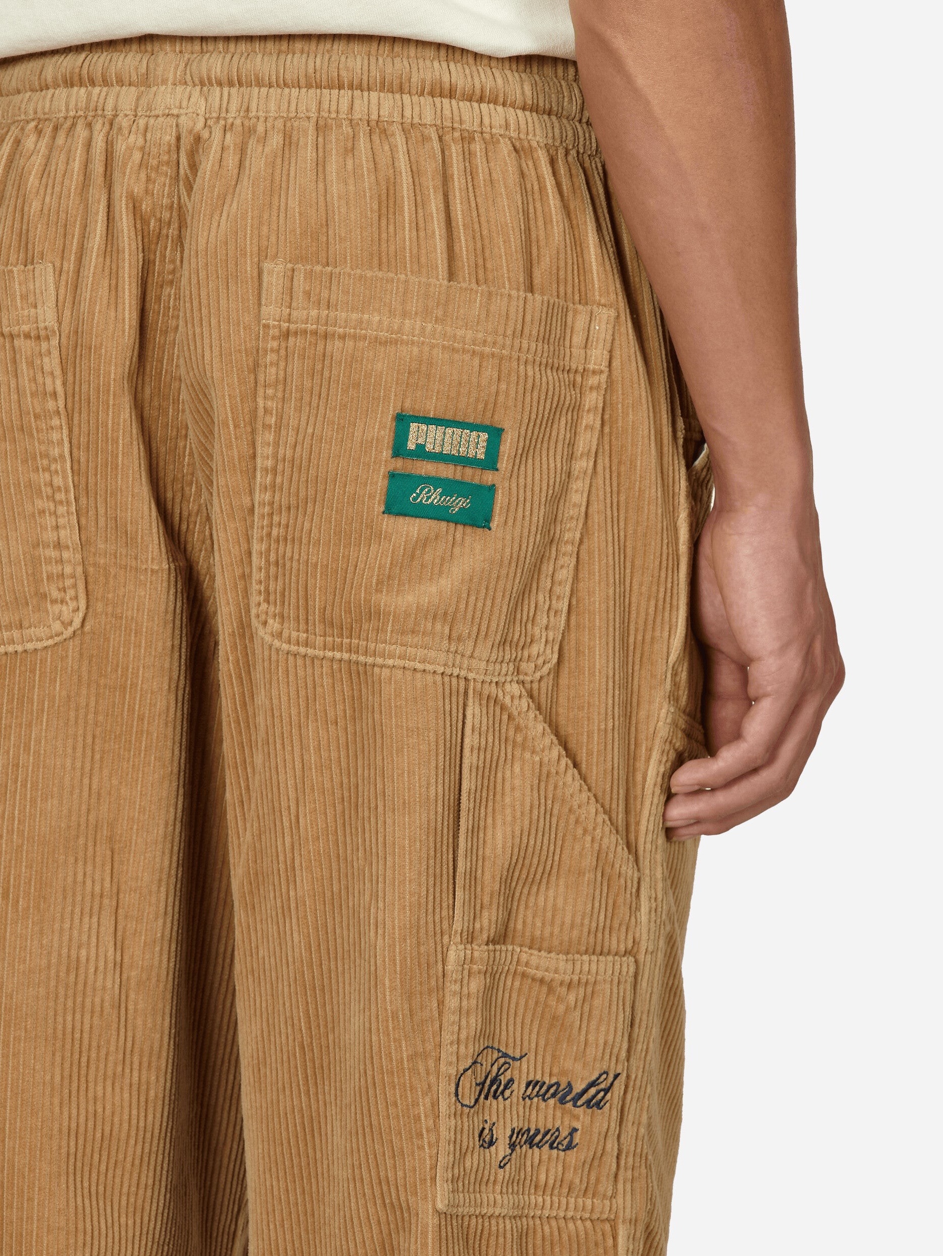 Puma X Rhuigi Corduroy Pants Sand Dune 착용 스타일 - 1