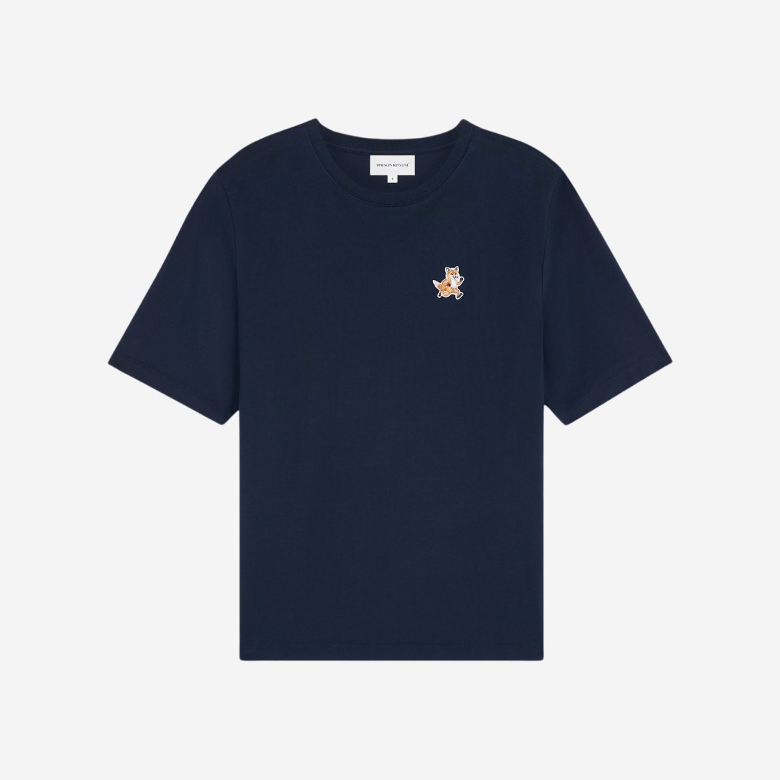 (W) Maison Kitsune Speedy Fox Patch Comfort T-Shirt Ink Blue 상세 이미지 1