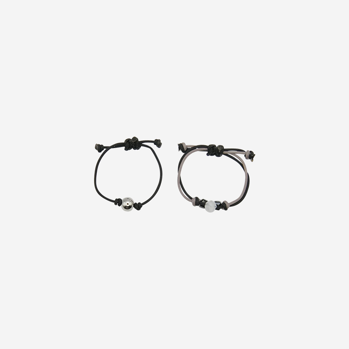 엔프프 젬 스트링 반지 세트 블랙(Nff Gem String Ring Set Black) - 2