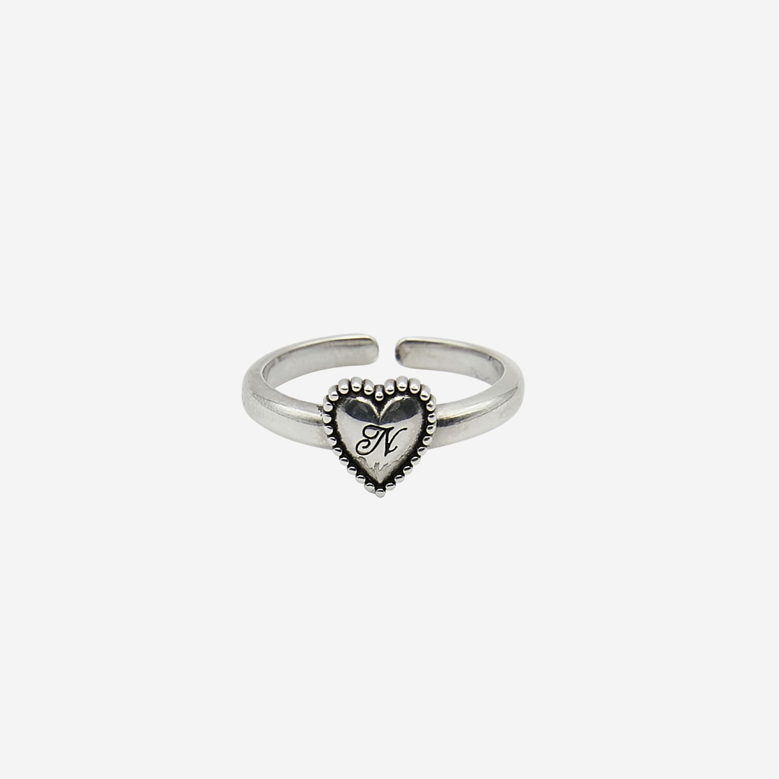 엔프프 실버 925 하트 모티프 링(Nff Silver 925 Heart Motif Ring) - 2