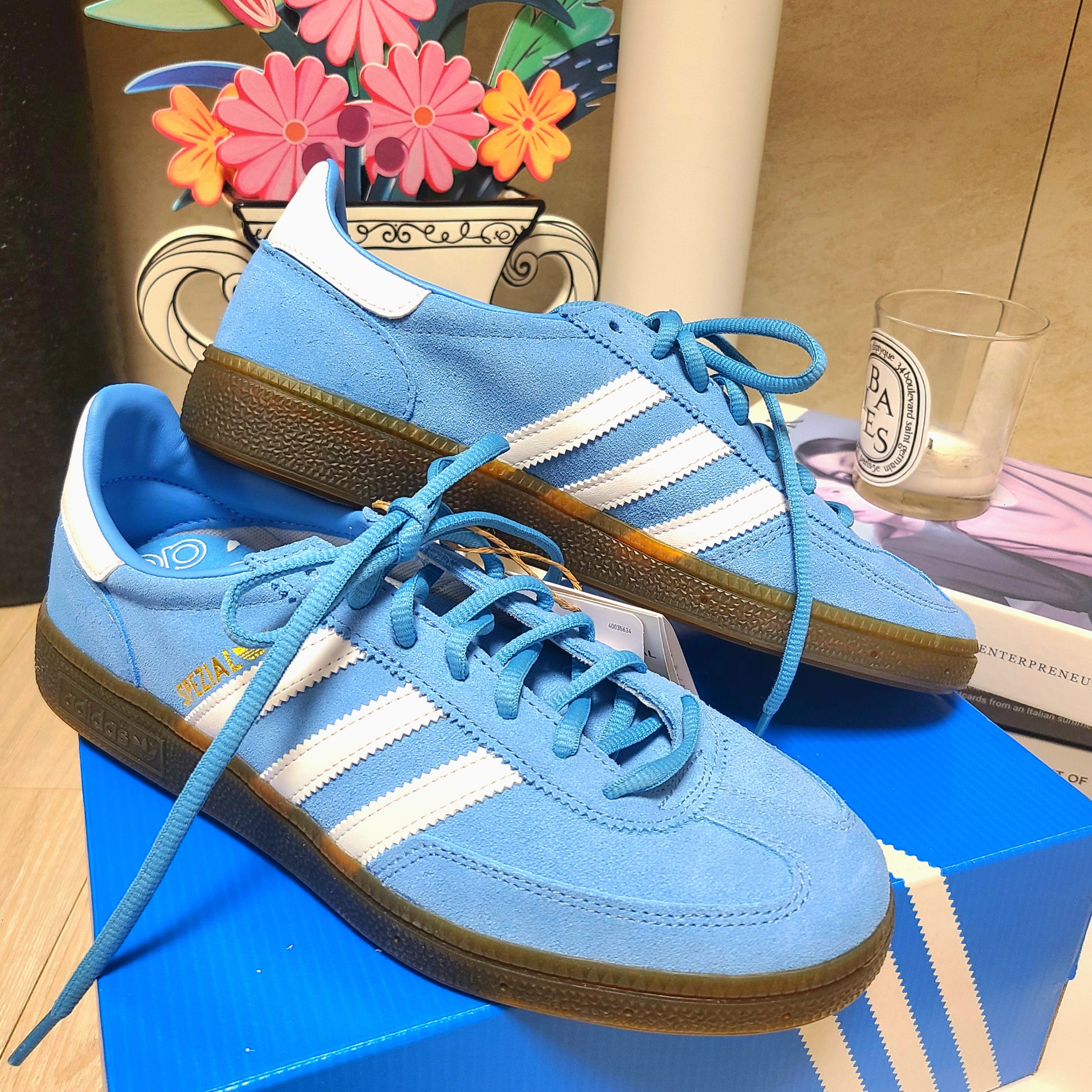 Adidas Spezial Handball Light Blue 착용 스타일