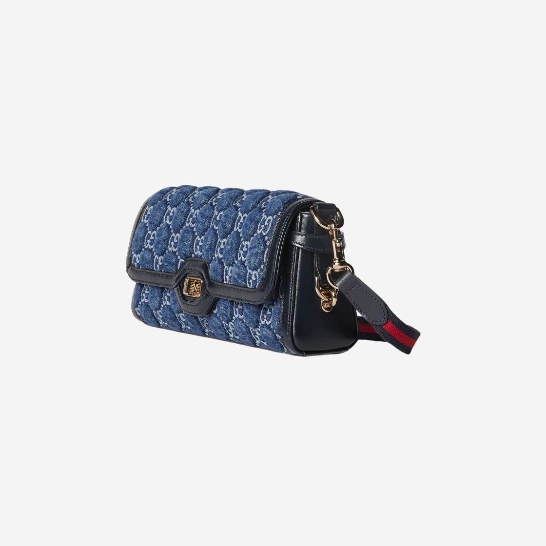 Gucci Luce Small Shoulder Bag Blue GG Denim 상세 이미지 2