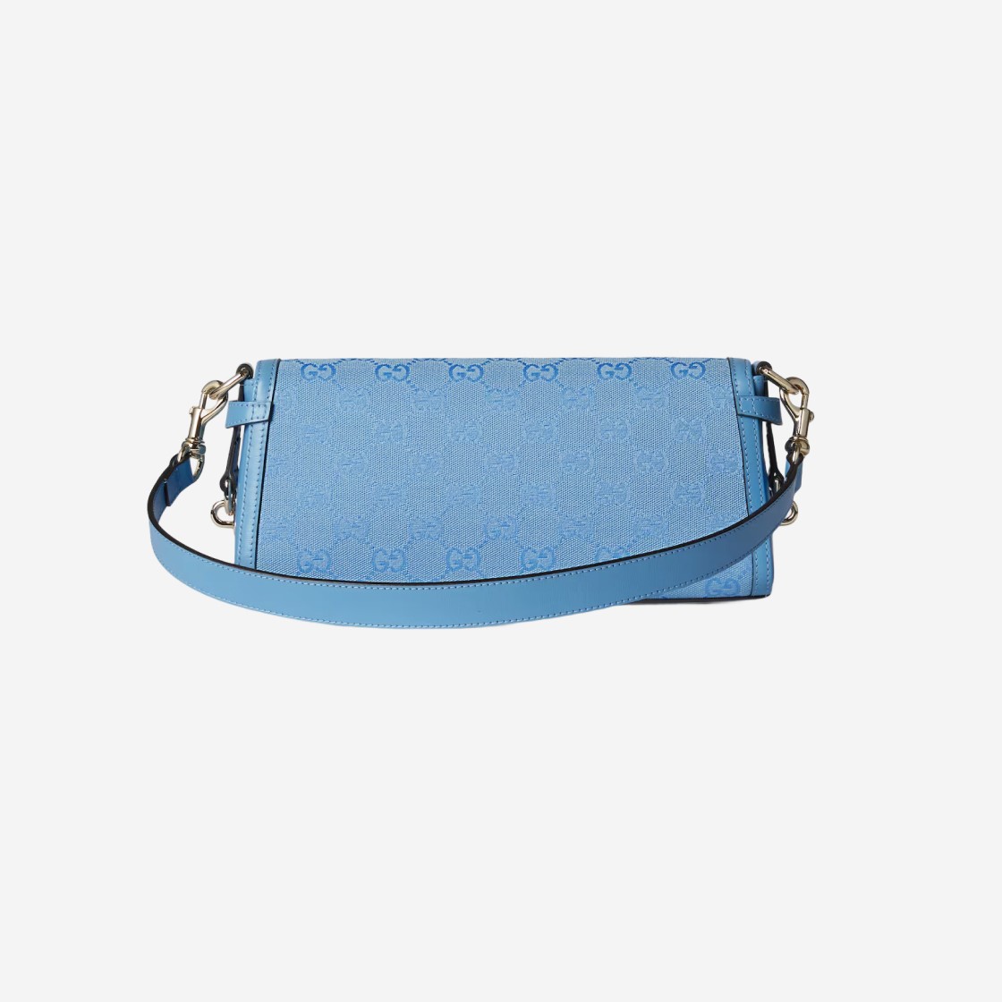 Gucci Luce Small Shoulder Bag GG Canvas Light Blue 상세 이미지 3