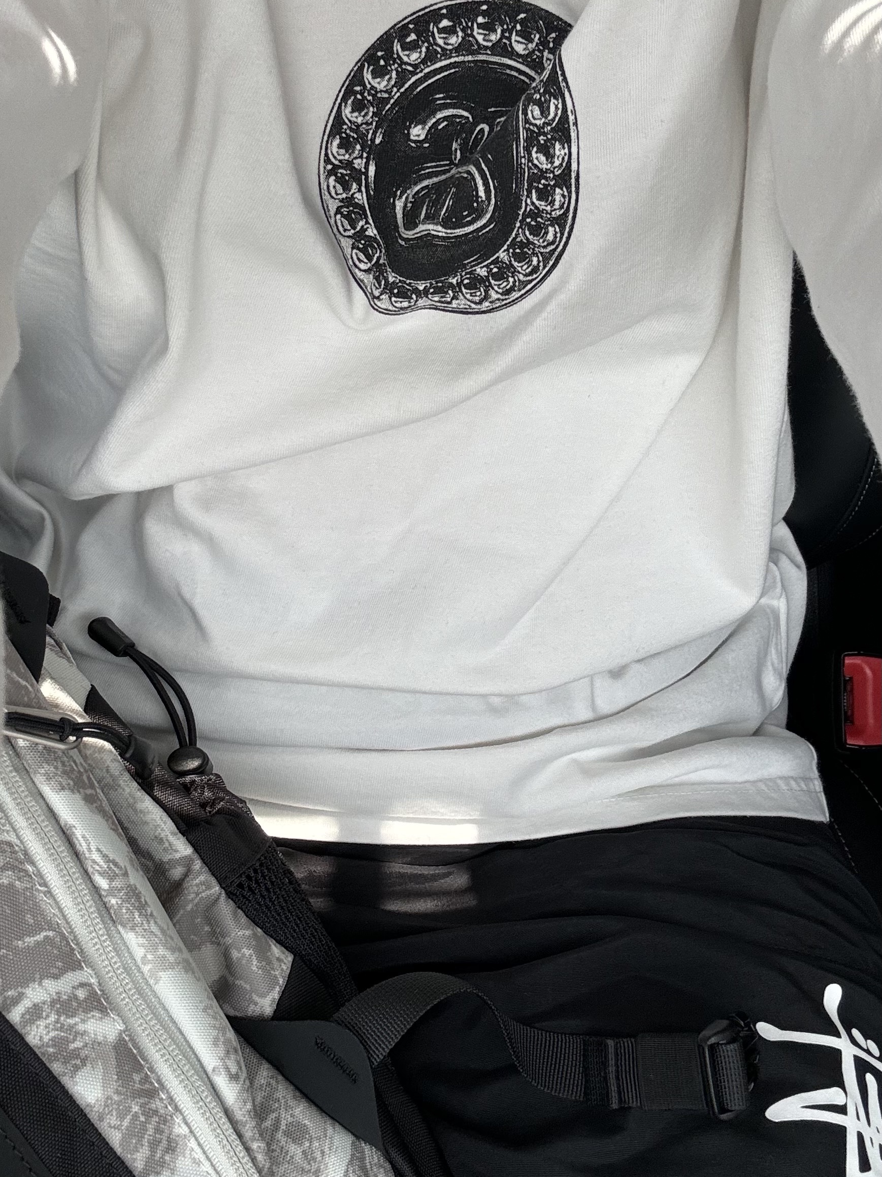 Nike x Stussy Big Swoosh LS T-Shirt White - US/EU, Nike x Stussy Big Swoosh LS T-Shirt White - Asia 착용 스타일 - 2
