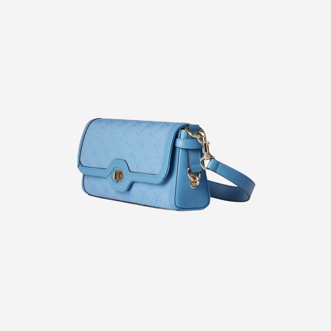 Gucci Luce Small Shoulder Bag GG Canvas Light Blue 상세 이미지 2