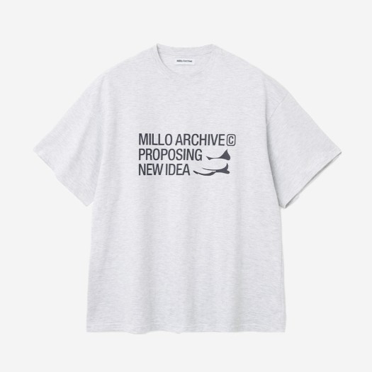 밀로 아카이브 뉴 아이디어 티셔츠 멜란지 화이트
