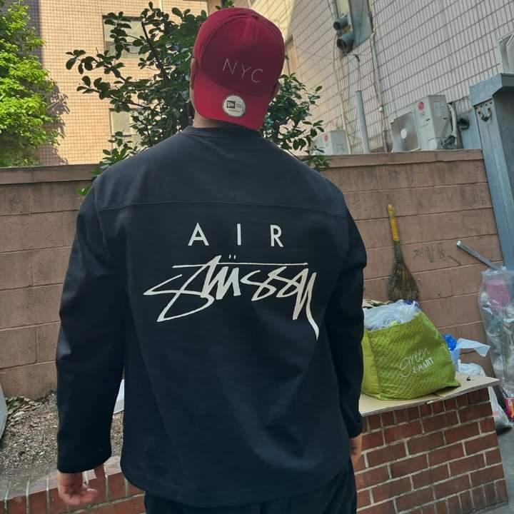 Nike x Stussy Long Sleeve Top Black (FJ9164-010) 착용 스타일