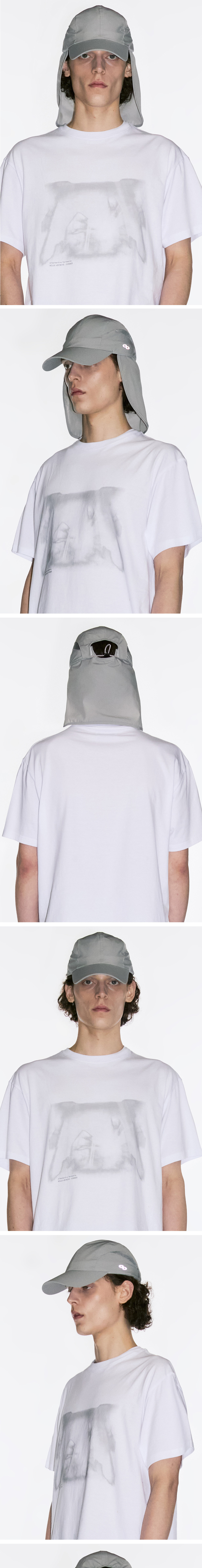 ●MILLO ARCHIVE● Headpiece Nylon Cap Grey ML350GR Millo Archive, MILLO WOMEN 공식 온라인 스토어