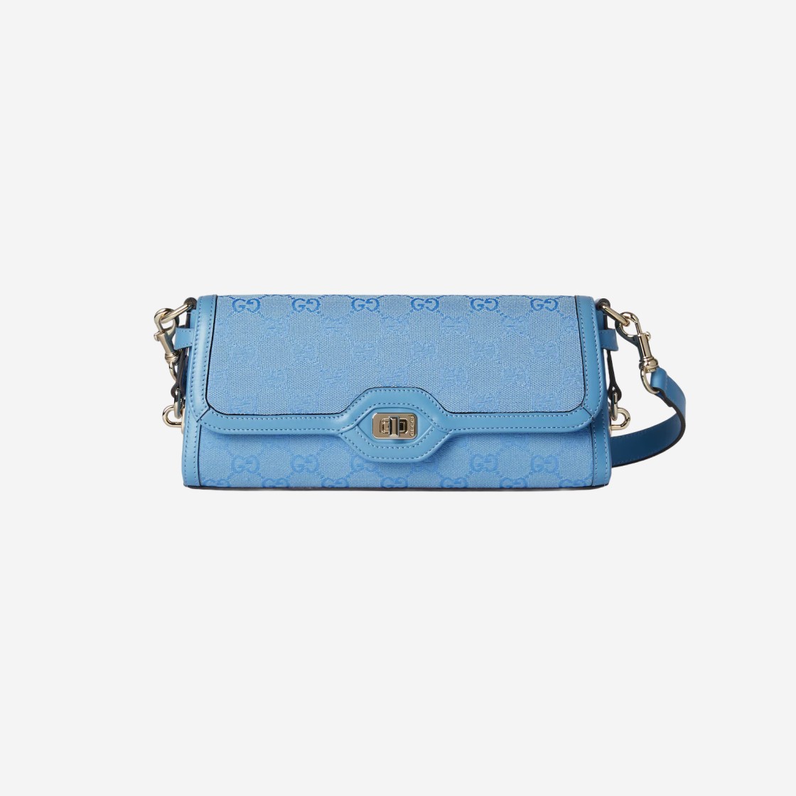 Gucci Luce Small Shoulder Bag GG Canvas Light Blue 상세 이미지 1