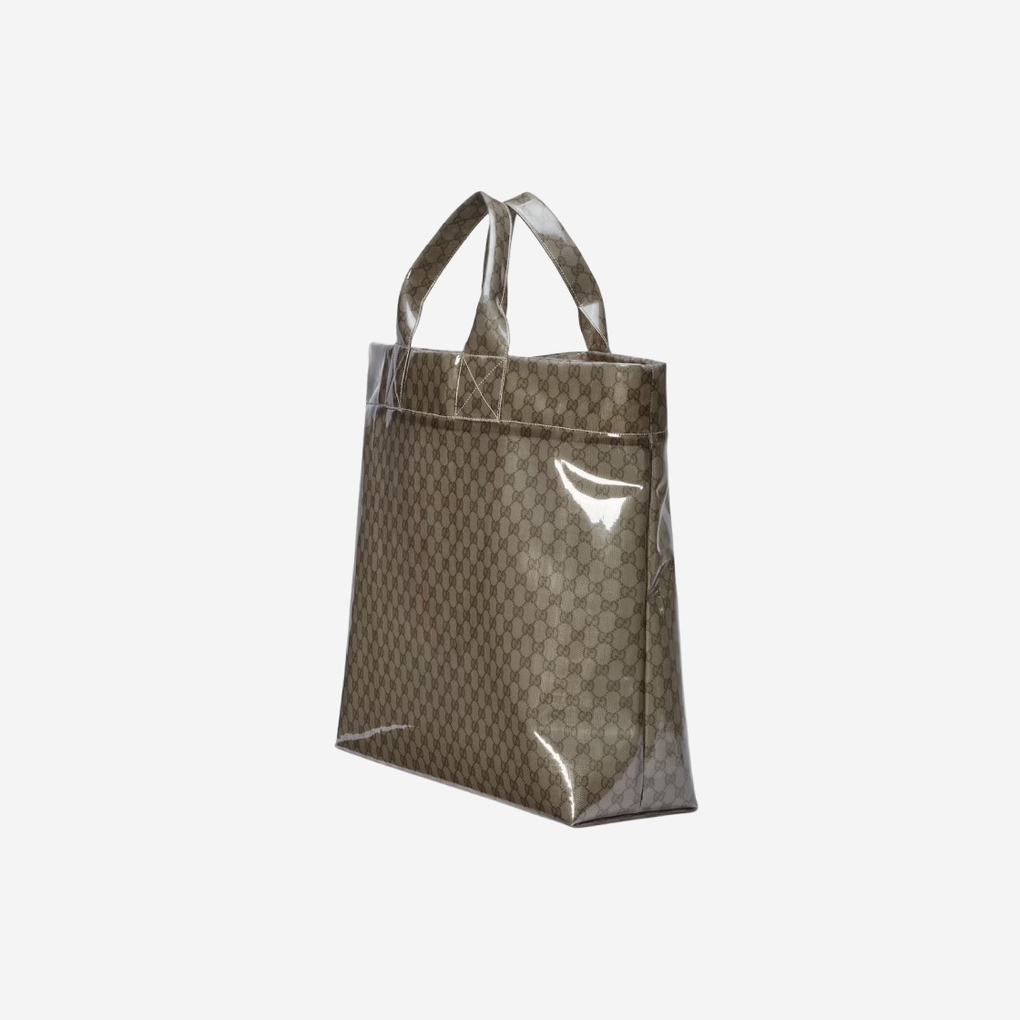 Gucci GG See-Through Tote Bag Beige Ebony 상세 이미지 2