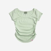 [KREAM 단독 / 예약 배송] Pleasenofollow New Momo Shirring Short Top Lime Green