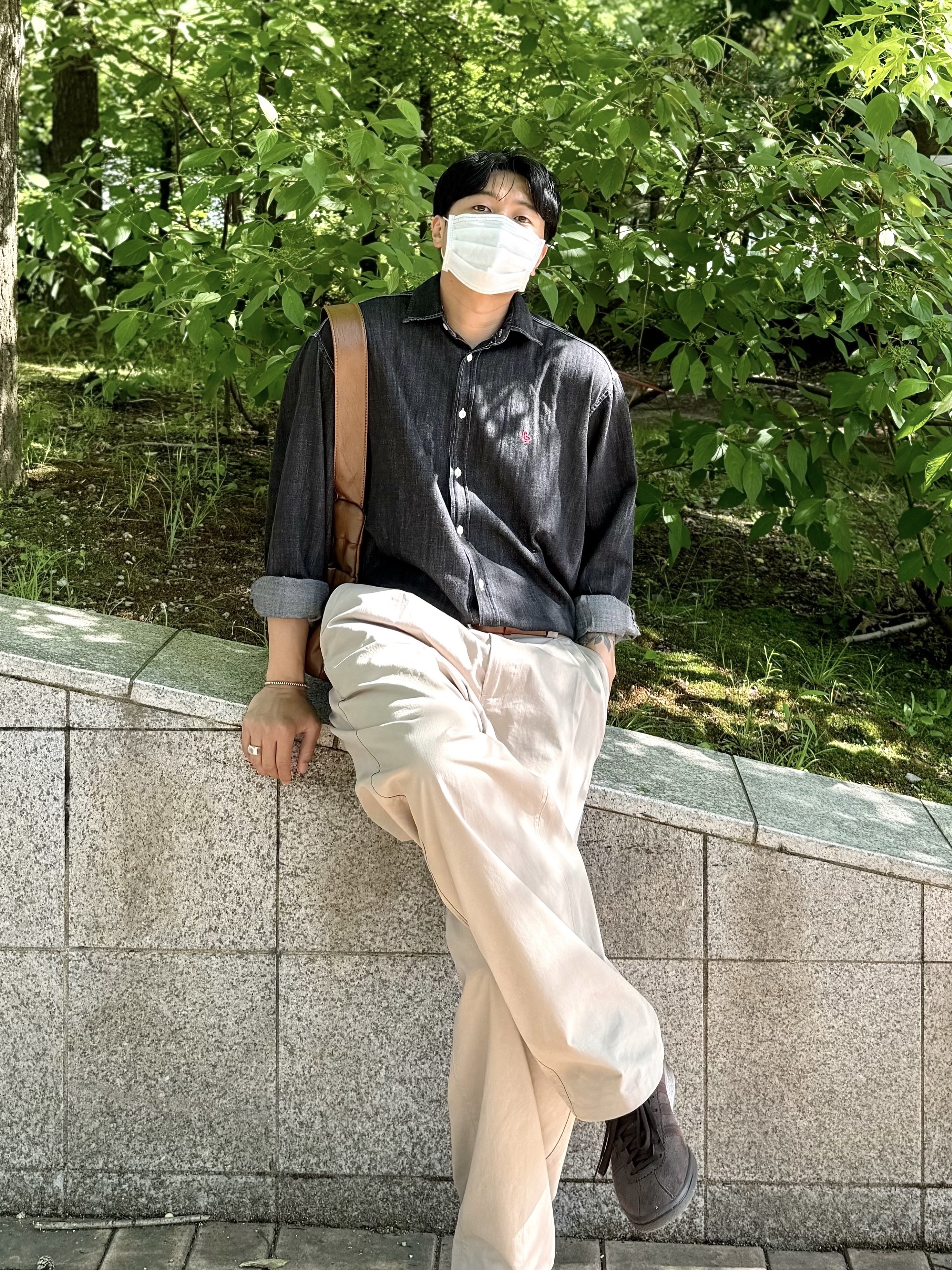 Adidas Tobacco Gruen Dark Brown 착용 스타일 - 2