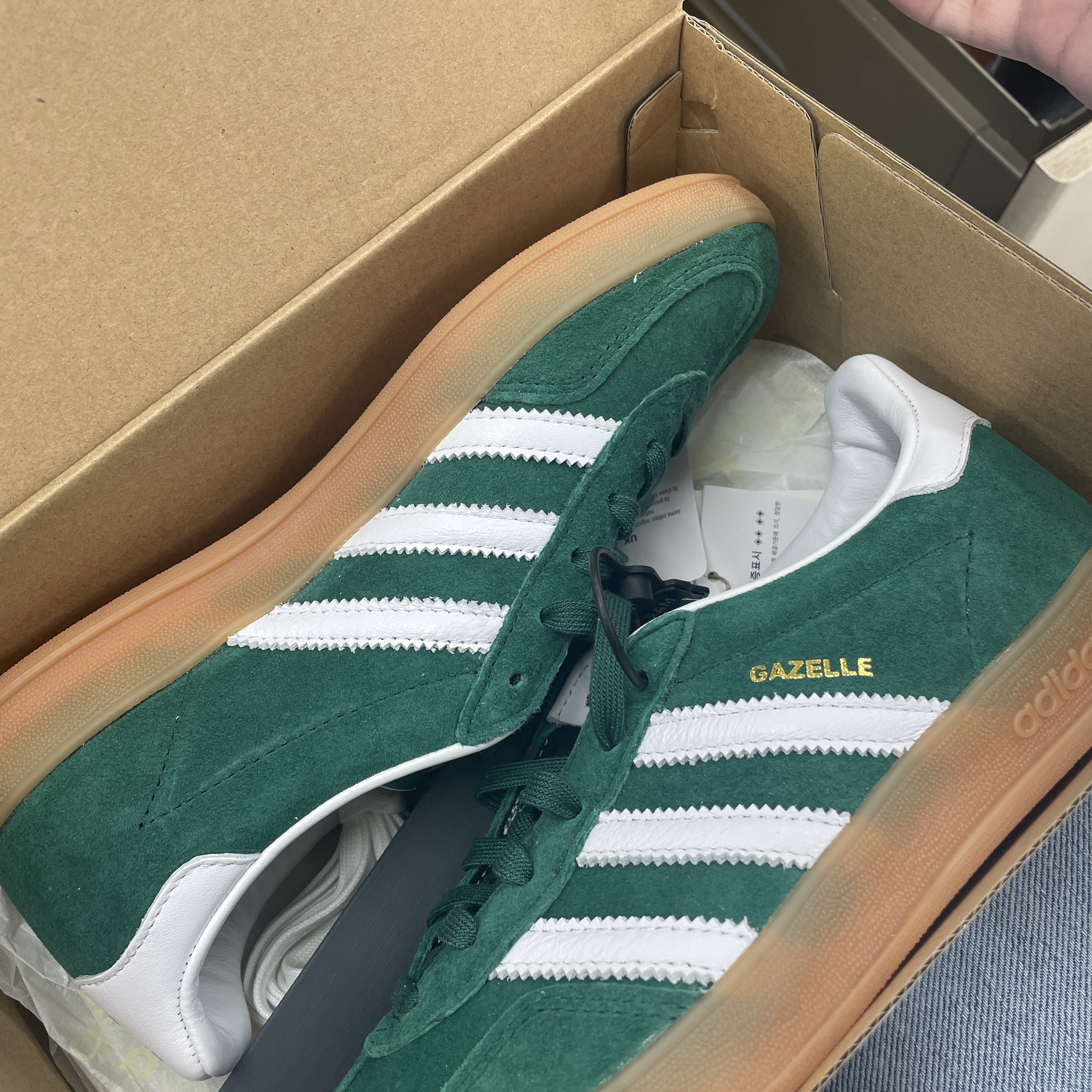 Adidas Gazelle Indoor Collegiate Green 착용 스타일