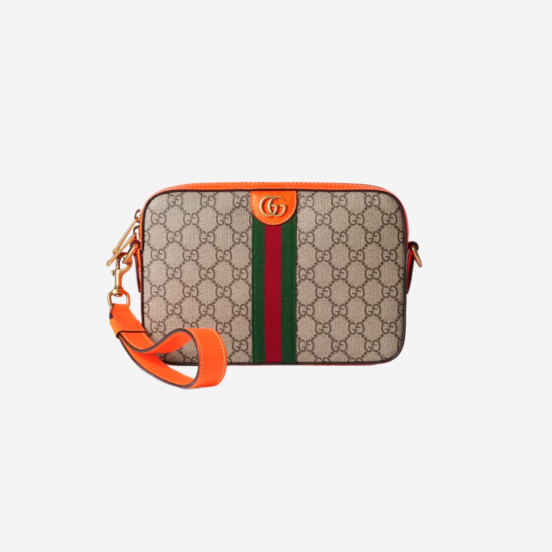 Gucci Ophidia GG Small Crossbody Bag Beige Ebony Bright Orange 상세 이미지 4