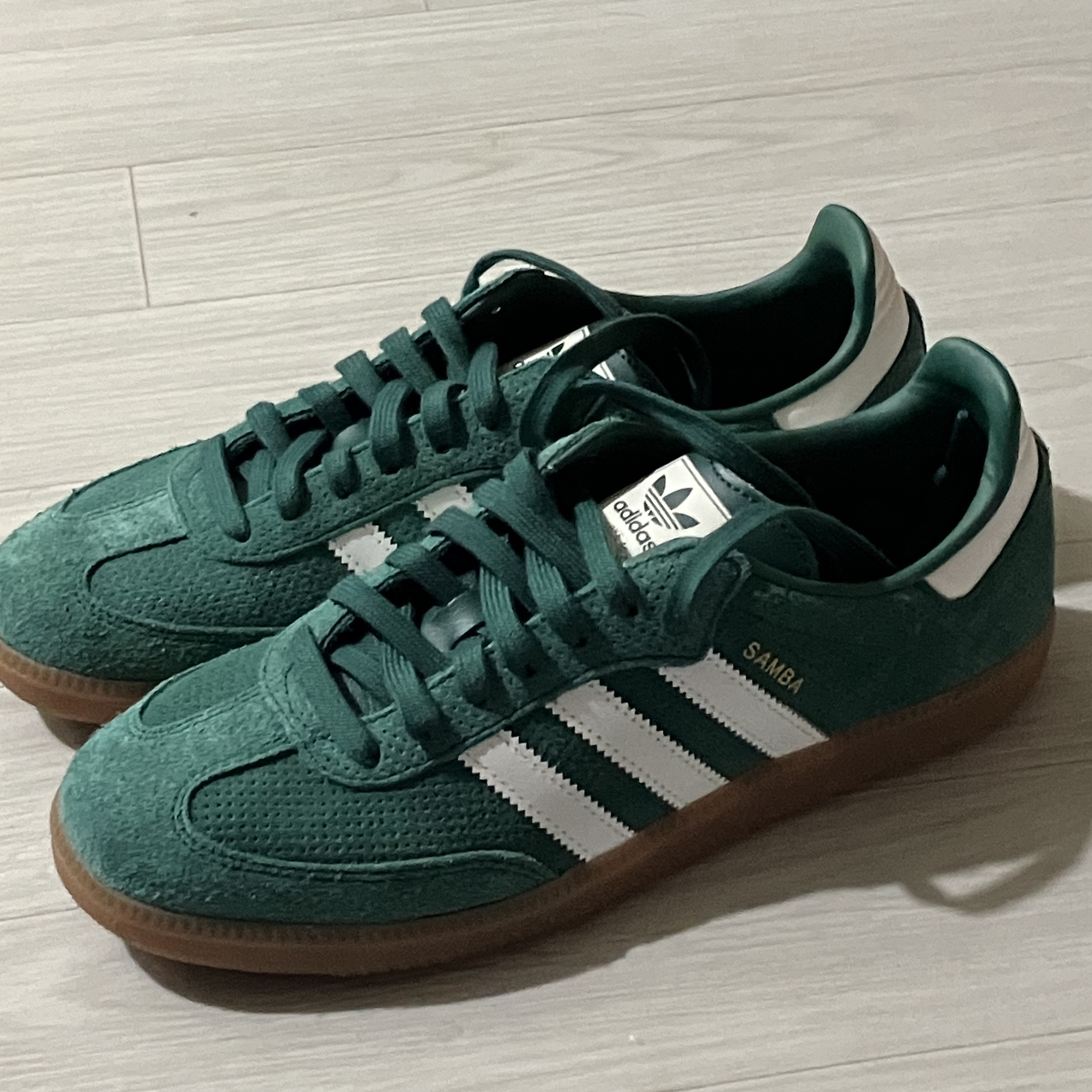 Adidas Samba OG Collegiate Green 착용 스타일