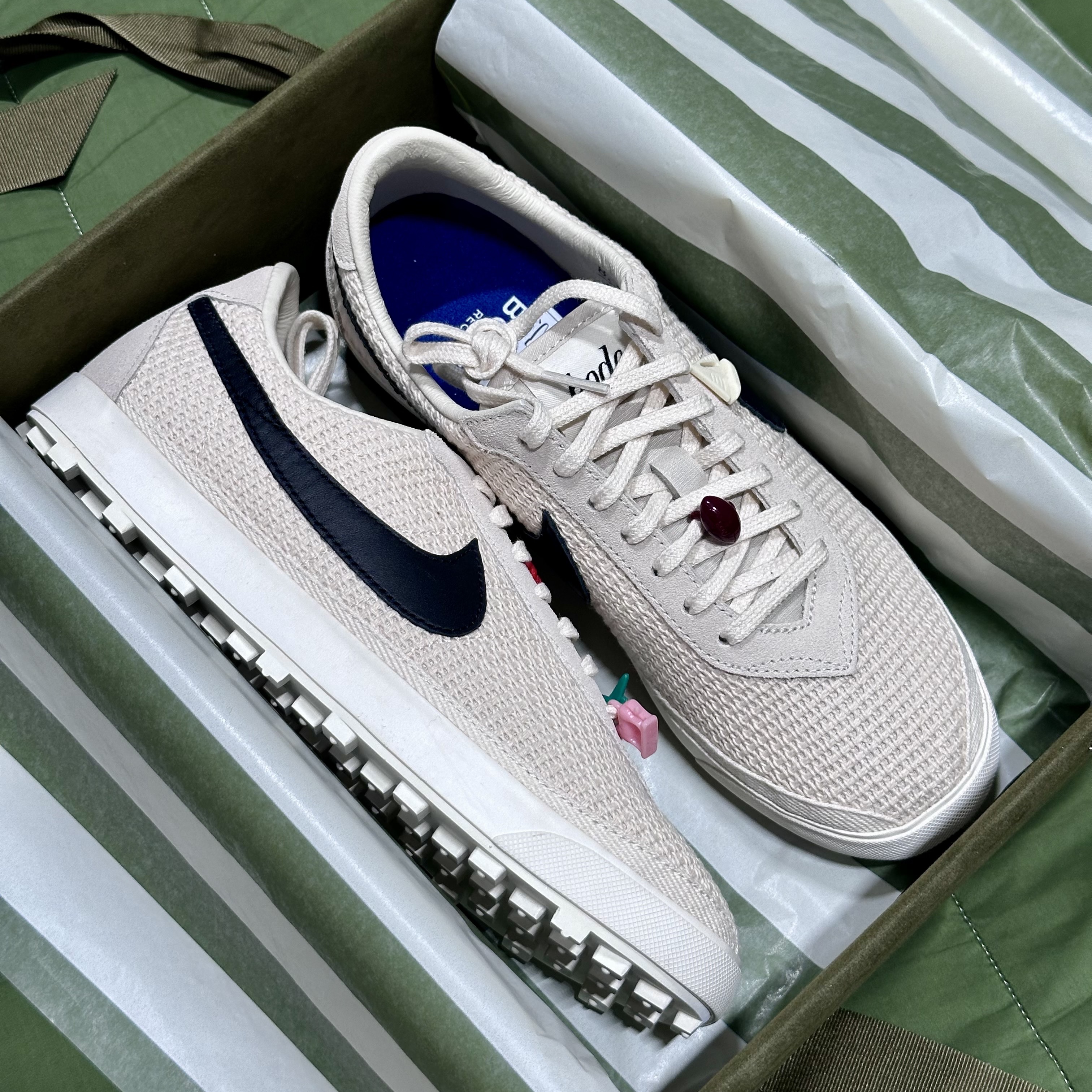 Nike x Bode Astrograbber SP Light Cream and Black, Nike x Bode Astrograbber SP Black and Coconut Milk 착용 스타일 - 2
