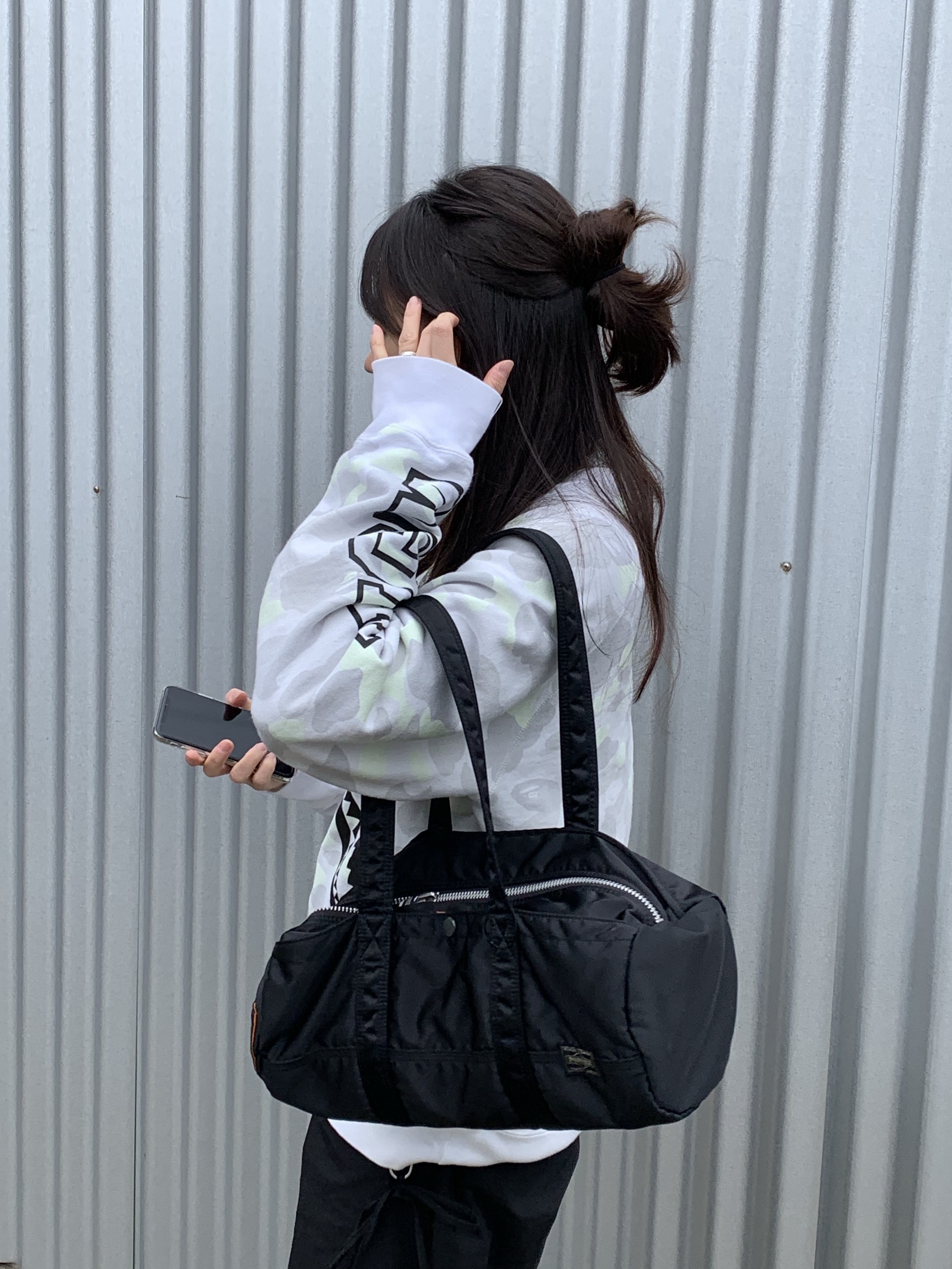 Porter Tanker Duffle Bag L Black, (W) New Balance 993 Made in USA Triple Black - B Standard 착용 스타일 - 1