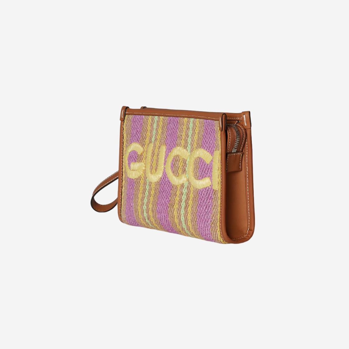 Gucci Pouch with Logo Multicolor Jute 상세 이미지 2