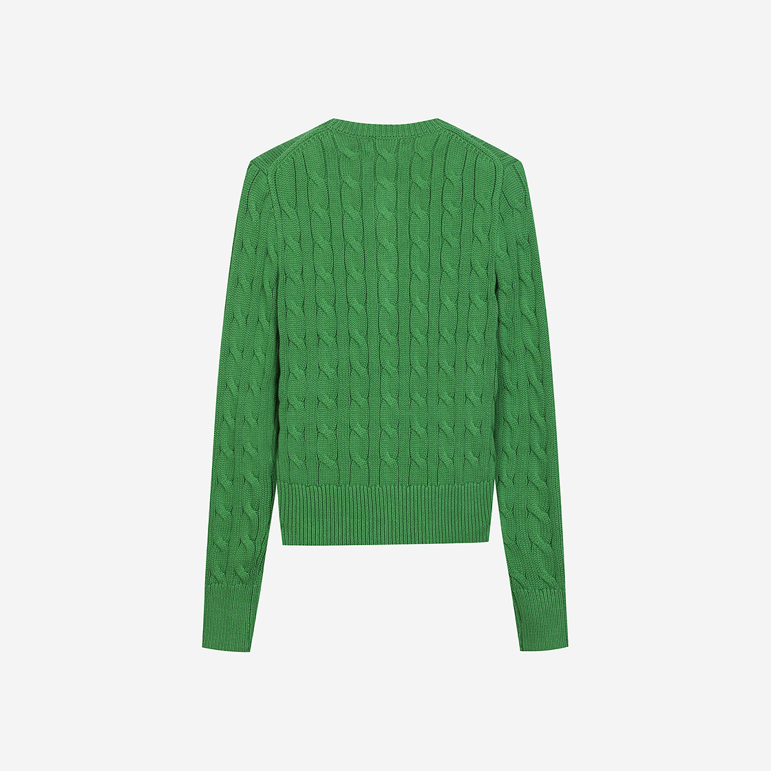 [30%적립] 폴로 랄프 로렌 우먼 케이블 니트 코튼 크루넥 가디건 그린([30%적립] Polo Ralph Lauren Women Cable Knit Cotton Crewneck Cardigan Green) - 2