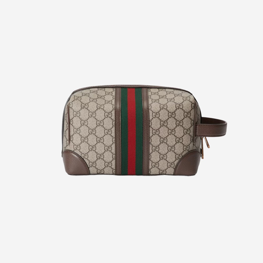 Gucci Savoy Toiletry Case GG Supreme Canvas Beige Ebony Brown 상세 이미지 3