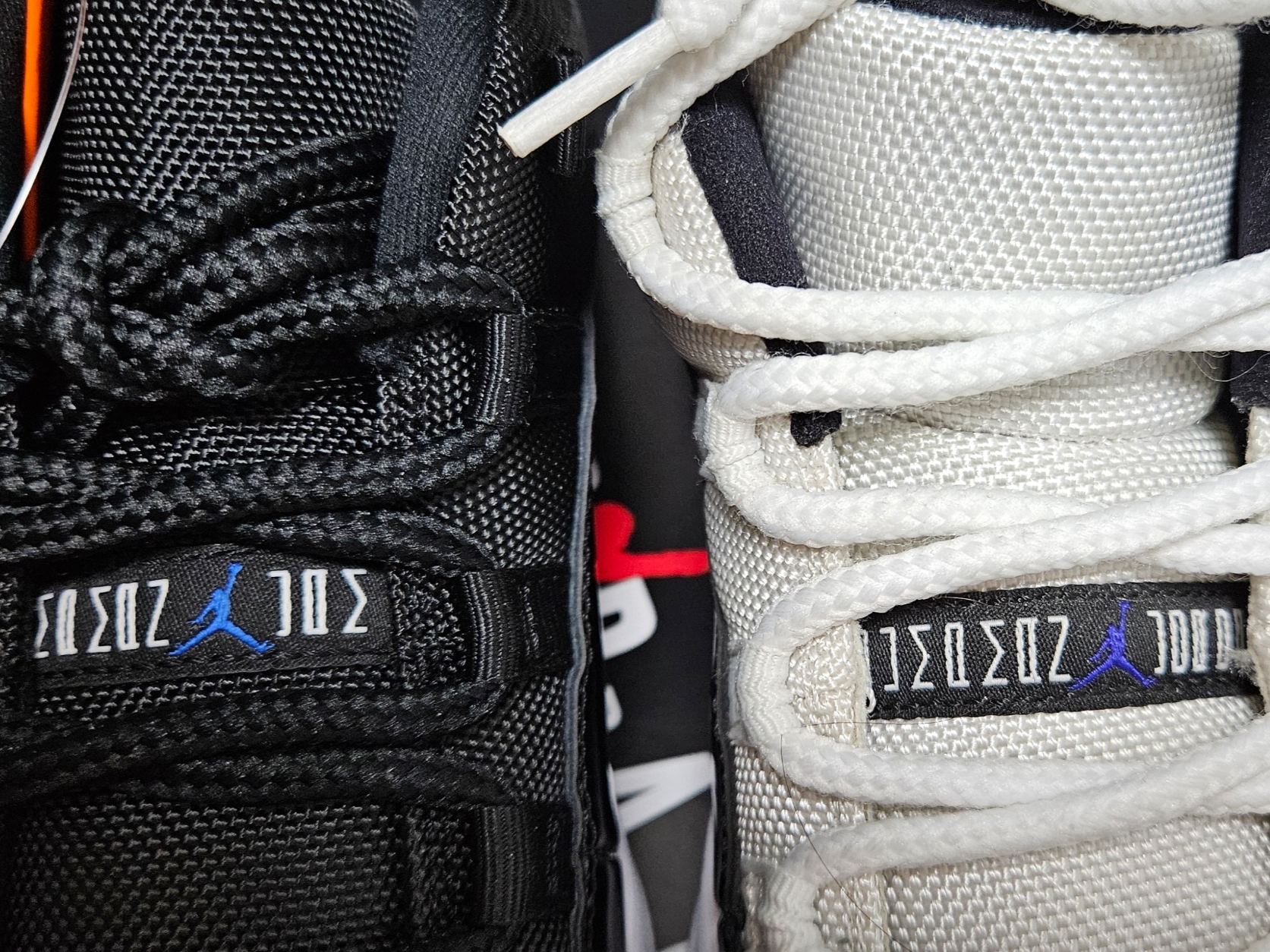 Jordan 11 Retro Low Black and Varsity Royal, Jordan 11 Retro Low Concord 착용 스타일 - 7