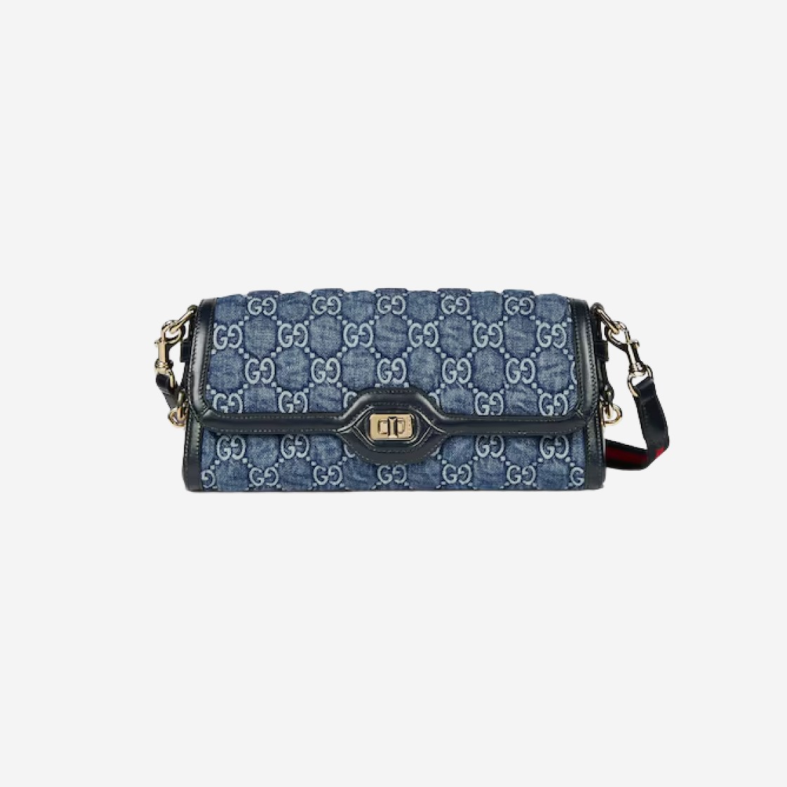 Gucci Luce Small Shoulder Bag Blue GG Denim 상세 이미지 1