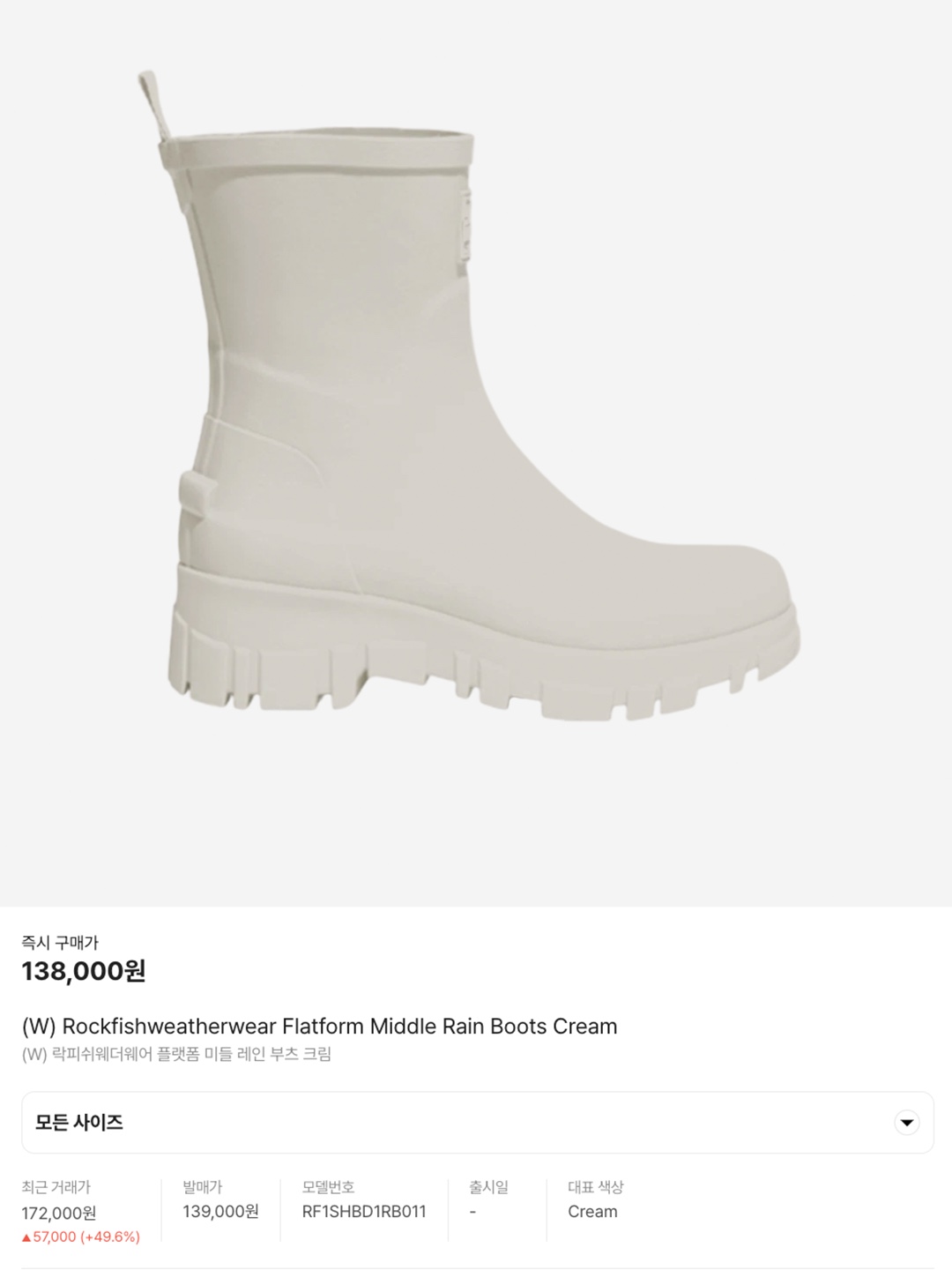 (W) Rockfishweatherwear Flatform Long Rain Boots Black, (W) Rockfishweatherwear Original Chelsea Rain Boots Ivory 착용 스타일 - 6