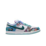 Nike x Futura Laboratories SB Dunk Low OG QS White and Geode Teal