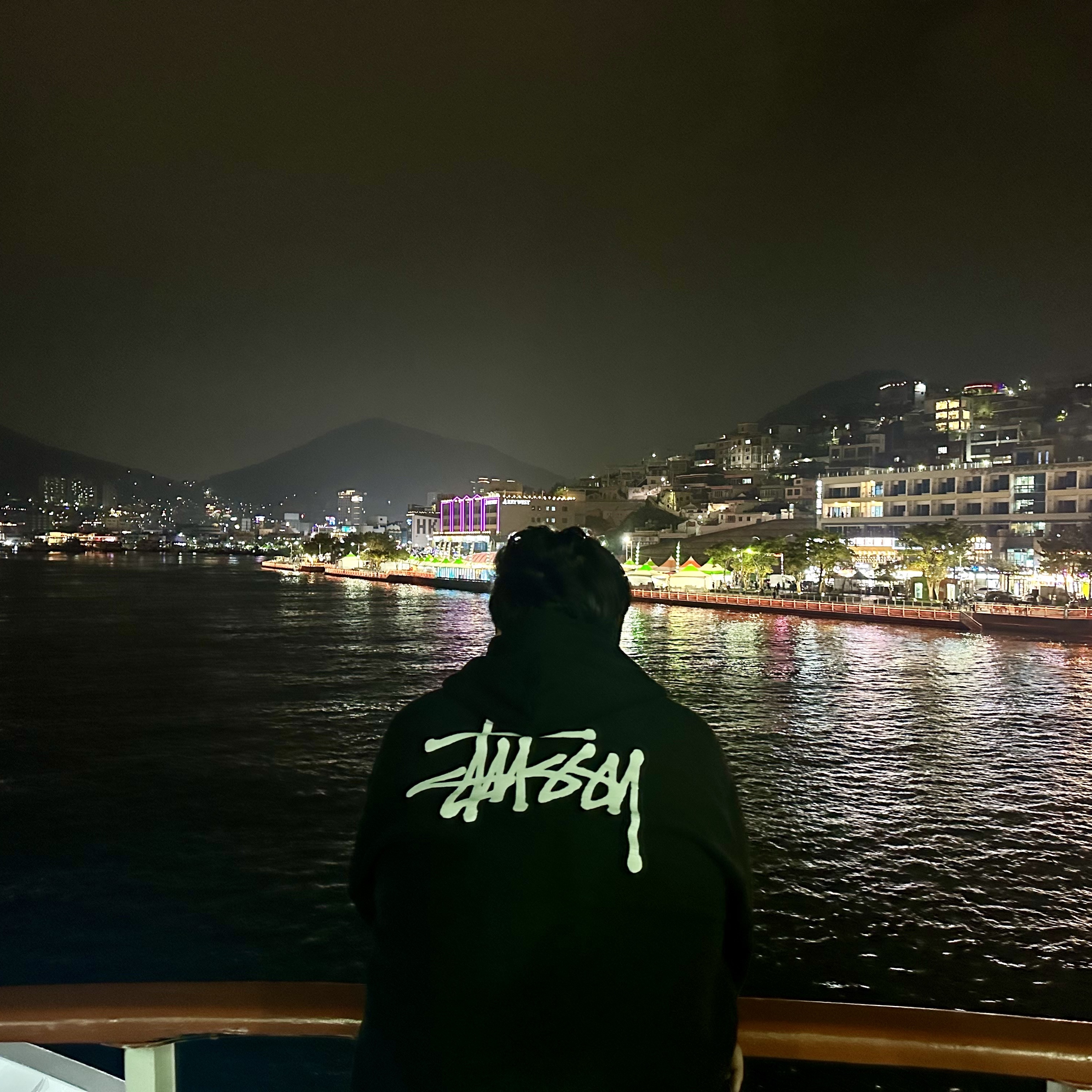 Stussy Basic Zip Hoodie Black 착용 스타일