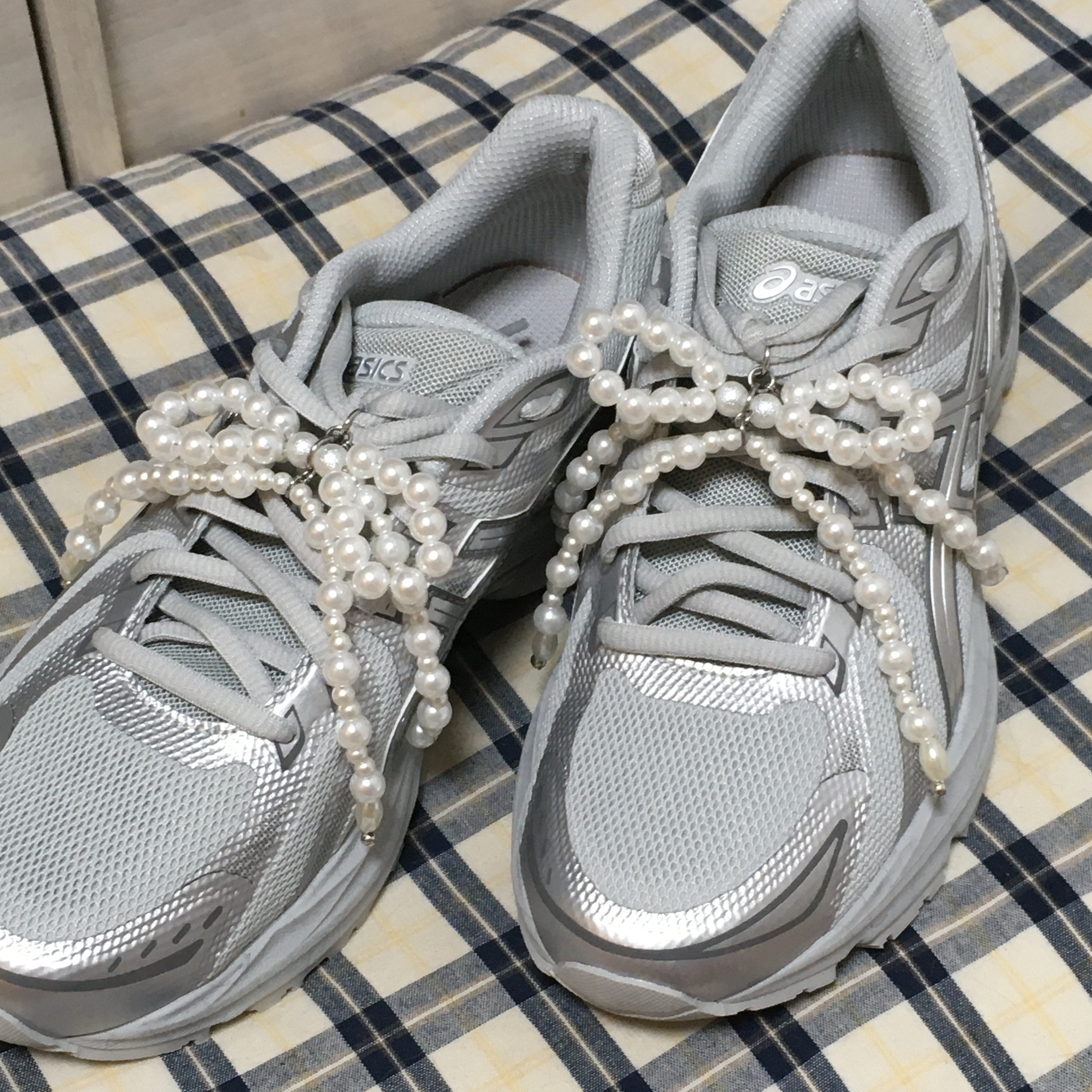 (W) Asics Gel-Flux 4 CN Gray Silver 착용 스타일