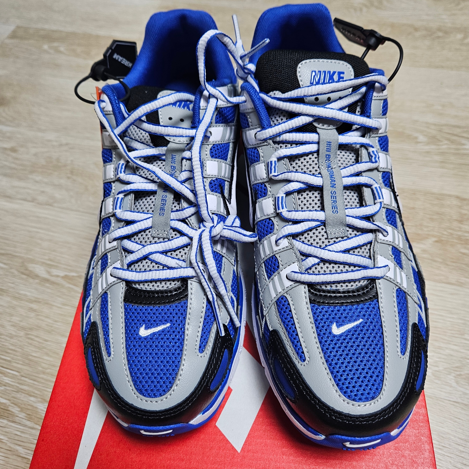Nike P-6000 Racer Blue White 착용 스타일 - 4