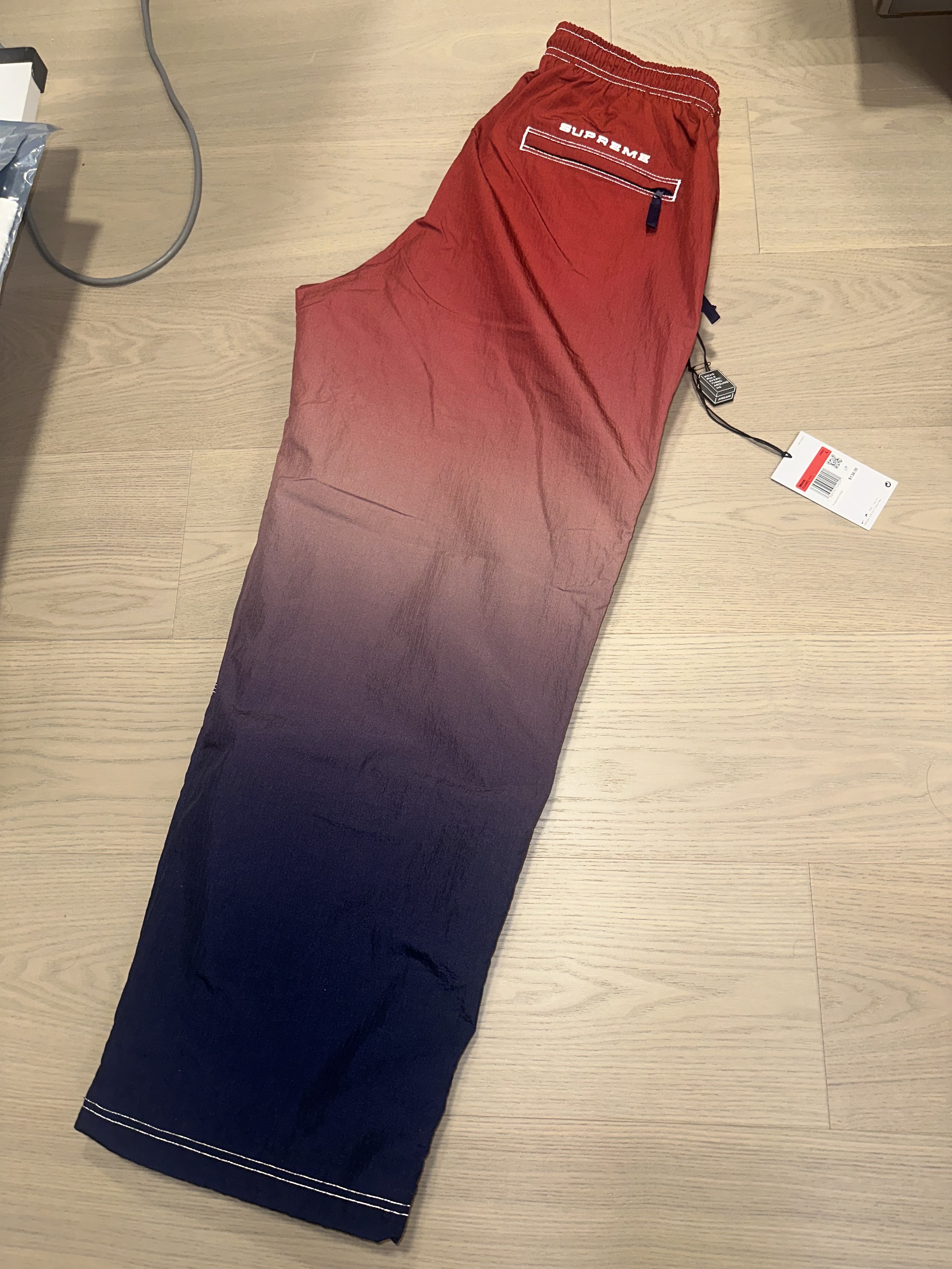 Supreme x Nike Ripstop Track Pants Multicolor - 24SS 착용 스타일 - 2
