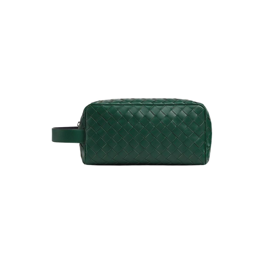 Bottega Veneta Intrecciato Travel Pouch Emerald Green Space 상세 이미지 1