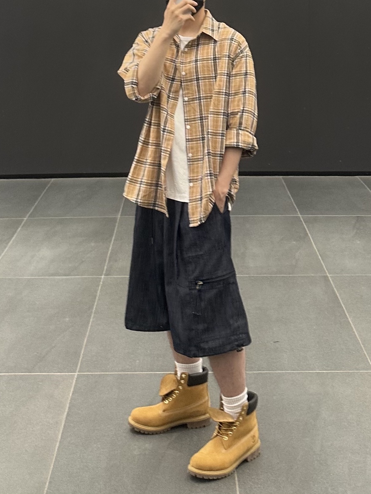 Timberland Premium 6 inch Waterproof Boot Wheat Nubuck - Wide 착용 스타일 - 1