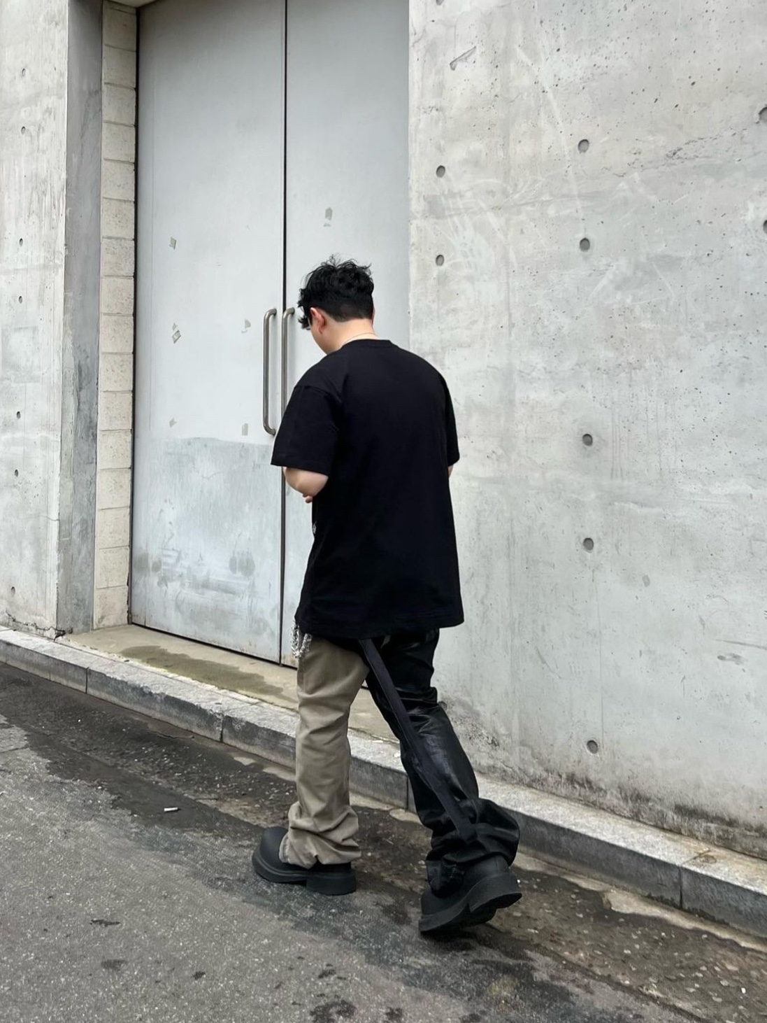 Balenciaga Steroid Derby Black 착용 스타일
