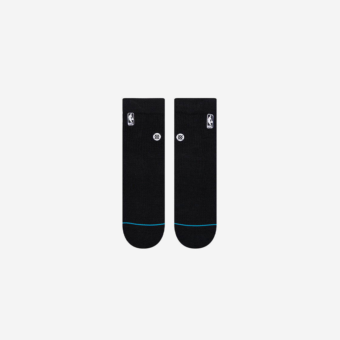 스탠스 x NBA 로고맨 쿼터 블랙(STANCE X NBA Logoman Quarter Black) - 2